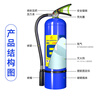 Portable heptafluoropropane fire extinguisher 4KG laboratory commercial clean gas hexafluoropropane fire extinguishing equipment 2KG portable heptafluoropropane fire extinguisher