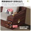 Dynasty Yijing ebony solid wood sofa new Chinese style sofa for winter and summer use modern Chinese sofa living room 2026 new furniture double seat combination high box storage model (imported ebony wood)