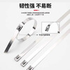 304 stainless steel cable tie self-locking metal cable tie room outdoor marine binding belt strong cable tie tensioner 7.9mm*1000mm 100 pieces