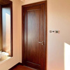 Solid wood door bedroom door ebony wood painted door walnut room door cherry wood interior door villa high-end ebony wood painted door