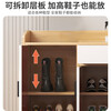 Oumao Shoe Cabinet Home Doorway 2025 New Entry Door Integrated Wall-Based Simple Multi-layer Home Storage Shoe Cabinet Porch Cabinet Thickened Plate 90cm Three Doors and One Drawer Cherry Wood