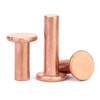 Gold super copper flat head solid rivets pure copper solid rivets flat head copper rivets M2M2.5M3M4M5M6M8 M8*35 (2 pieces)
