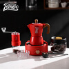 Bincoo double valve Moka pot household electric stove coffee pot small espresso hand grinding coffee machine set