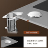 Home kitchen gun gray nano SUS304 stainless steel handmade sink large single-slot under-counter wash basin round faucet package gun gray 750X450mm