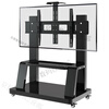 Hisense (Hisense) Skyworth applicable TV bracket removable floor-standing wheeled cart suitable for Xiaomi Hisense all-in-one machine hanging 32-75 inches universal load-bearing 300 catties/plus double storage trays