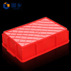 Guxiang Plastic Box Thickened Logistics Turnover Box Parts Material Box Classification Organizing Basket Storage Box Tool Box Storage Box Storage Accessories Box Plastic Basket Rectangular Box Flat Mouth Box Small Square Box Red No. 6 379*241*99mm