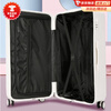 Kangaroo (KANGAROO) large size suitcase men's large capacity student suitcase shock-absorbing universal wheel password box women's trolley suitcase off-white upgraded thickened version 28 inches recommended by students