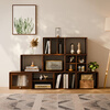 Jiayi solid wood bookcase combination cabinet floor-standing bookshelf free combination low cabinet TV cabinet grid cabinet home module storage cabinet