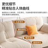 Duwo fabric sofa living room modern simple sofa small apartment double seat straight sofa 1.8m light gray