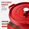 SSIIXX Japanese brand enamel pot ceramic pot flat bottom double-eared soup pot stew pot wok induction cooker universal household gift enamel pot induction cooker / gas stove 24cm