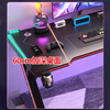 Tongfei computer desk desktop gaming table and chair set carbon fiber game table office desk simple study desk S3 engineering model gaming black 80*60*75-Z style