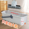 Mobile mop pool bucket rectangular large 70cm wheeled drainable mop cleaning basin mop bucket household cleaning bucket wheeled mop bucket bottom 62 #without drain board#