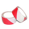 Minggu warning tape PVC landmark line mulch film zebra crossing tape positioning safety cordon isolation tape 48mm*33m red and white 1 roll CW440166