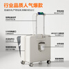 Yi travel suitcase, trolley case, front opening, small boarding case, deep storage, travel password box, can be put on the plane, lightweight leather suitcase, white and green, multi-functional - large capacity, deep storage, 20 inches, supports boarding + damaged replacement