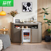 Yiban 2025 new smart tea bar machine cabinet integrated cabinet with health-preserving tea can be frozen and refrigerated high-end bottom bucket tea cabinet home dining side integrated storage cabinet B-61-3 gray (upgraded refrigerator model) instant cooling type