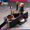 Bincoo Coffee Pressing Powder Base Powder Distributor Set Italian Powder Distributor Handle Pressing Powder Hammer Storage Tool 51/58mm Universal Single Pressing Powder Base-Wood Grain Color