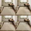 Carpet under the dining table Japanese style study swivel chair chair floor mat home living room bedroom desk gaming chair wooden floor Vanilla-2N 140*200cm Sound insulation and noise reduction, non-slip and wear-resistant