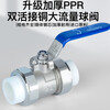 Submarine PPH32 PPR stop ball valve 1 inch water pipe valve double union brass check valve (32 caliber)