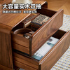 Zhidian North American black walnut bedside table bedroom solid wood bedside storage cabinet storage cabinet household simple storage cabinet bedside table e-commerce model