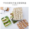 Nuoqishang frozen dumpling box food-grade special refrigerator quick-frozen storage box with one layer and one lid for household dumplings and wontons crisper PP regular style - transparent lid 210g 1 layer 1 box 1 lid
