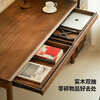 Zhidian Nordic solid wood desk modern and simple North American black walnut desk home computer desk office desk 1 meter double drawer single desk e-commerce model