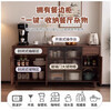 Qiuke solid wood sideboard integrated wall cabinet tea cabinet side cabinet living room storage cabinet walnut cabinet kitchen cabinet