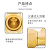 Andatong three-way joint 4 points brass one in two out three-way threaded water heater angle valve gas pipe water pipe accessories 4 points outside and inside three-way union