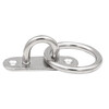 Masfor 304 stainless steel hook hook U-shaped fixed hook rope pull ring ring hook M6 oval