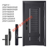 Meikejie Class A anti-theft door security entry door breathable home with ventilation window door middle door smart lock door sub-door mechanical lock 2050*960 (open message)