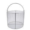 GIOIO round food grade 304 stainless steel mesh basket mesh basket drenching basket braised meat bucket liner hanging basket Chinese medicine filter mesh basket 2 mm mesh round basket diameter 30 cm high 30 cm