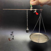 Huanjin ancient old-fashioned small copper scale weighing grams of Chinese medicinal materials old steelyard weighing centimeters and other weighing small steelyard imitation antique bronze scale ornaments Ancient old-fashioned small copper scale weighing old steelyard steelyard of Chinese medicinal materials