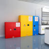 Explosion-proof cabinet, dangerous goods storage cabinet, industrial hazardous chemicals, chemical safety cabinet, paint cabinet, fire-proof and explosion-proof box, 110-gallon yellow#, upgraded and thickened/packaged to pass security inspection