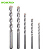 Wankebao (WORKPRO) electric drill household impact drill bit round handle impact masonry brick wall concrete drilling bit set 5 pieces