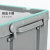 Taishi storage box with lid 520*380*320mm thickened plastic industrial style storage box logistics storage turnover box large storage tool box military green