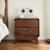 Zhidian North American black walnut bedside table bedroom solid wood bedside storage cabinet storage cabinet household simple storage cabinet bedside table e-commerce model