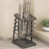 Pinyu knife rack kitchen rack table-mounted kitchen knife rack drainable knife rack chopstick cage integrated multi-functional rack