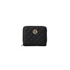 Honggu New Wallet Women's Short Folding Mini Thin Wallet Fashionable Diamond Coin Clip Small Bag Beige