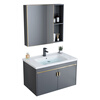 Jomoo's new bathroom washbasin cabinet combination space aluminum small apartment bathroom cabinet integrated ceramic washbasin sink dz 60 complete set + mirror cabinet width 40