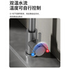 ARROW kitchen faucet hot and cold three-function pull-out 304 stainless steel 360 rotating kitchen faucet gun gray