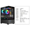 Nine-tailed fox sea view room column-free MINI computer case desktop double-sided glass side see-through/support MATX motherboard/120 water cooling T09 column-free MINI sea view room white empty box
