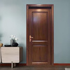 Solid wood door, bedroom door, oak painted door, walnut color room door set, indoor door, sanitary door, customized original wood door, rubber wood painted door style 1