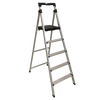 Stable ladder aluminum alloy five-step folding ladder multi-functional herringbone ladder single-sided indoor climbing ladder 1.67 meters CAL5-3CN