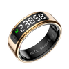 Vegeta 2025 new smart ring multi-function heart rate blood oxygen sleep health monitoring multi-sport mode recording step counting running smart ring rose gold heart rate blood oxygen/remote photography, etc. 10# inner diameter 20mm circumference 62.8mm