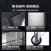 Meilingjin four-door refrigerator commercial fruit and vegetable six-door fresh cabinet catering hotel kitchen refrigerator dual-temperature refrigeration and freezing commercial four-door freezer large-capacity stainless steel commercial refrigerator luxury copper tube four-door dual-temperature upper refrigeration and lower freezing