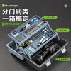 ValueMax reinforced clamshell multi-layer household plastic tool box multi-functional repair tool box parts storage box