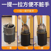 Kitchen tear-free garbage bag household thickened leak-proof portable extra thick drawstring garbage bag large black 45*50 thickened 60 pieces