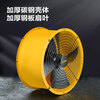 Deli duct axial flow fan 400mm/single phase low noise (yellow) (Taiwan) DL-SF4-4D-W1