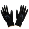 Ansell EDGE polyester PU palm-coated black gloves, wear-resistant and tear-resistant, 12 pairs/bag 8