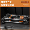 Fengzan Walking Ladder Herringbone Telescopic Ladder Portable Thickened Engineering Folding Ladder Home Multifunctional Hard Carrying Lift Ladder Bold and Thickened Anti-sway Black Orange Herringbone Ladder 2.3 Meters