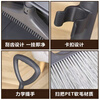Baiyun Cleaning Windproof Broom and Dustpan Set Comb Teeth Garbage Shovel for Home Property Windproof Full Plastic Sweeping Broom Windproof Broom Gray Set
